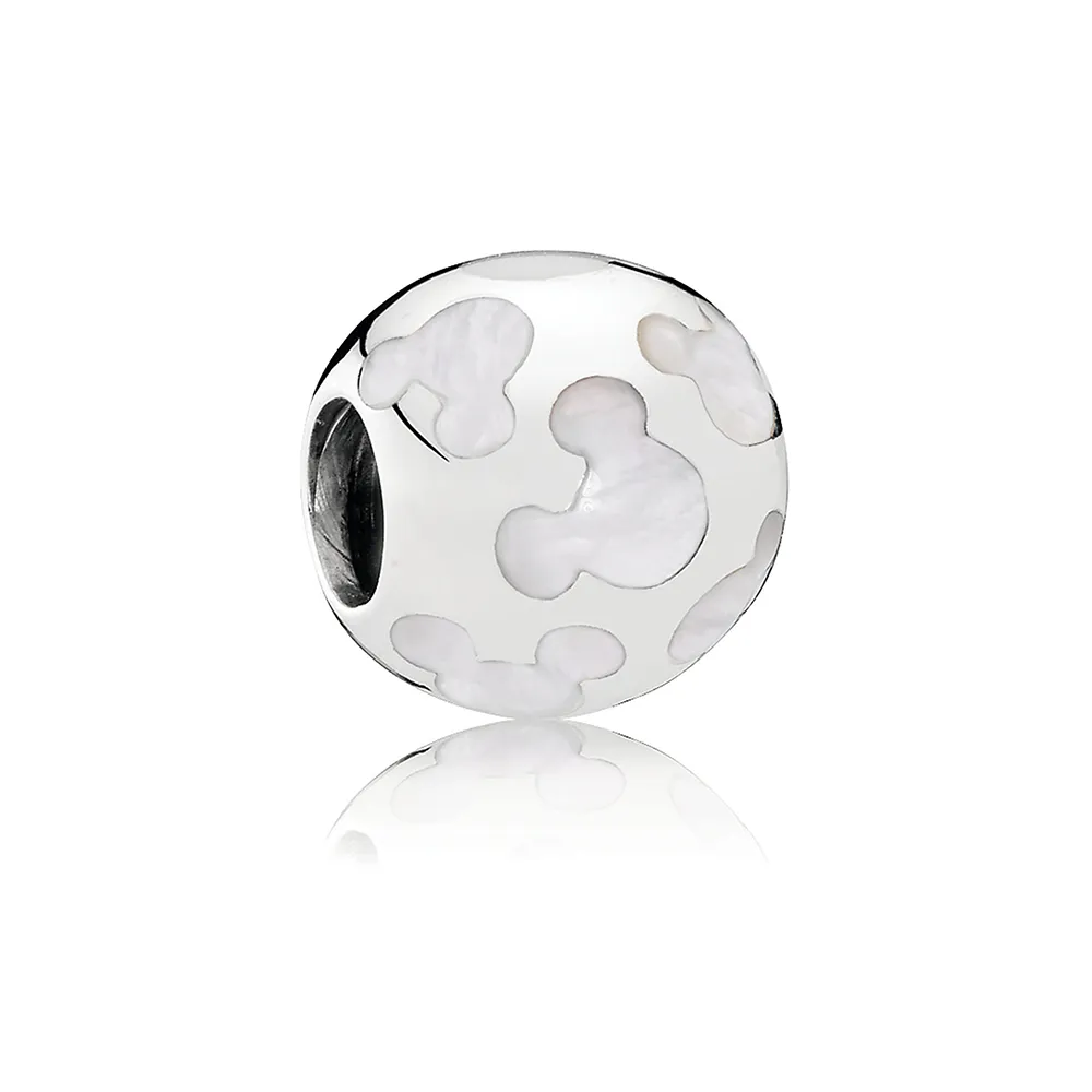 Mikke Mus Mother of Pearl Icon Charm av PANDORA - 7501057370023P