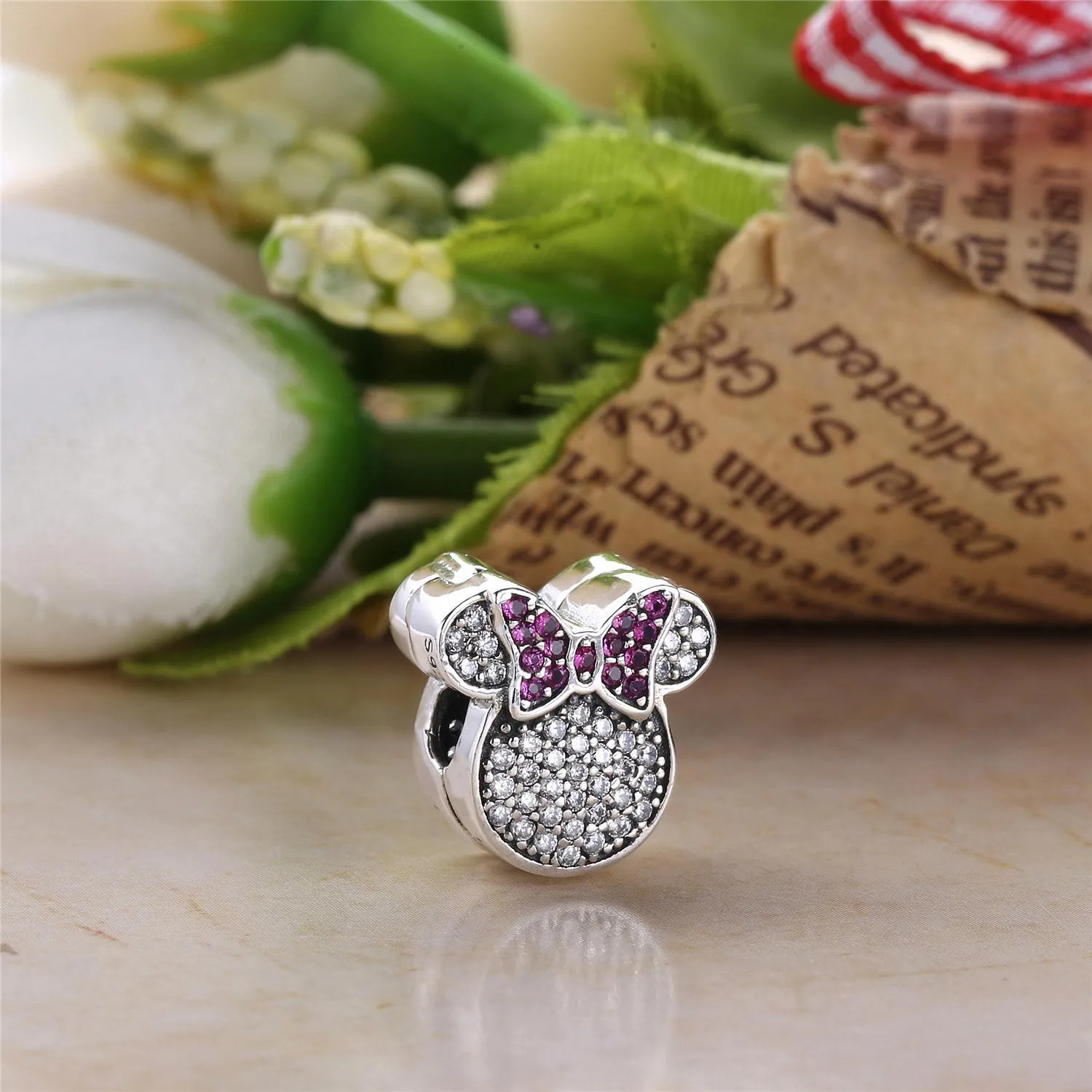 Minnie Mouse Ears Charm fra PANDORA - 7501055891078P