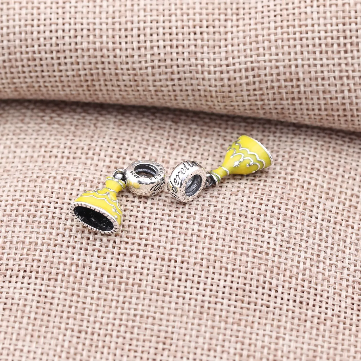 Disney, Belle's Dress Dangle Charm - PANDORA