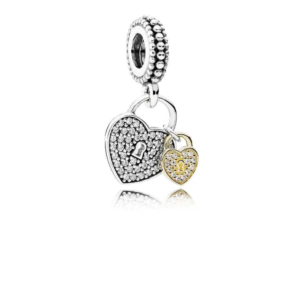 Moderne LovePod PANDORA Rose anheng med klare cubic zirconia - 791807CZ