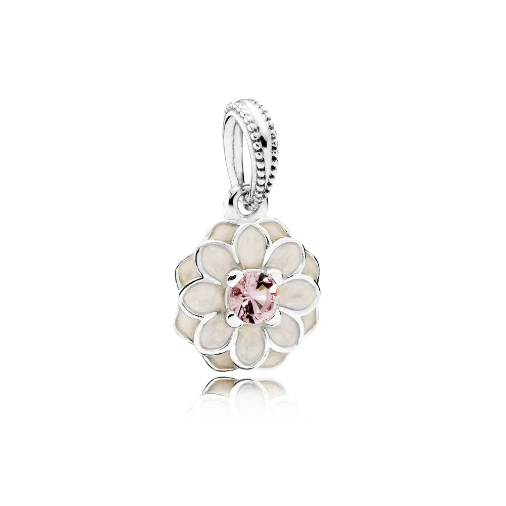 Moderne LovePod PANDORA Rose anheng med klare cubic zirconia - 791829NBP