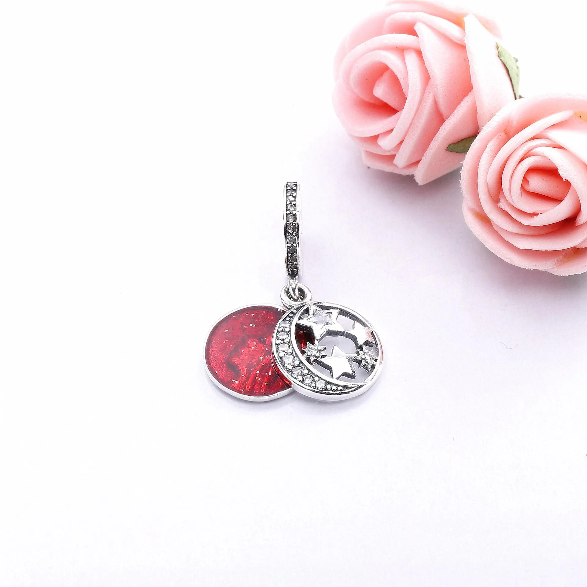 Moderne LovePod PANDORA Rose anheng med klare cubic zirconia - 791993CZ