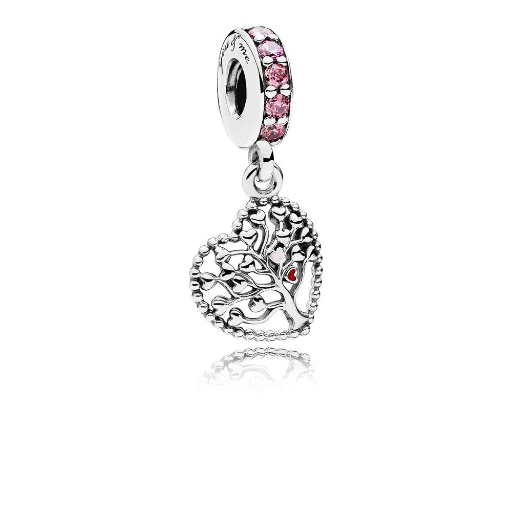 Moderne LovePod PANDORA Rose anheng med klare cubic zirconia - 796592CZSMX