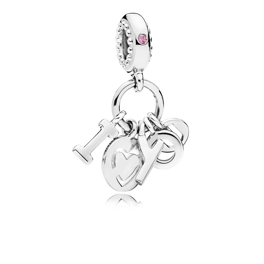 Moderne LovePod PANDORA Rose anheng med klare cubic zirconia - 796596FPC