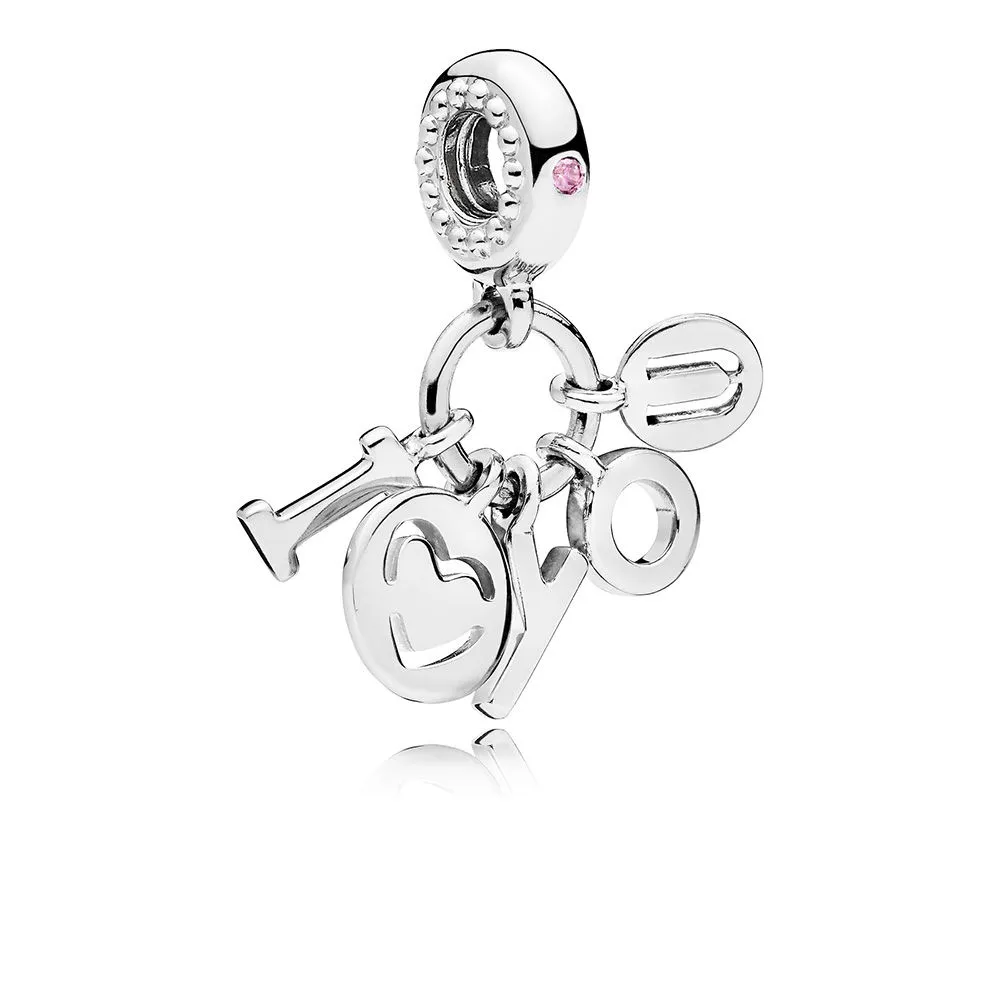 Moderne LovePod PANDORA Rose anheng med klare cubic zirconia - 796596FPC