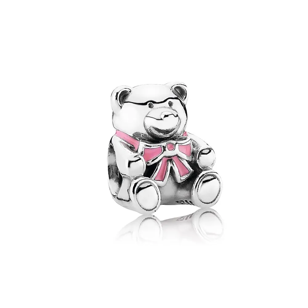 Pandora Baby Girl Teddy Bear Charm - 791124EN24