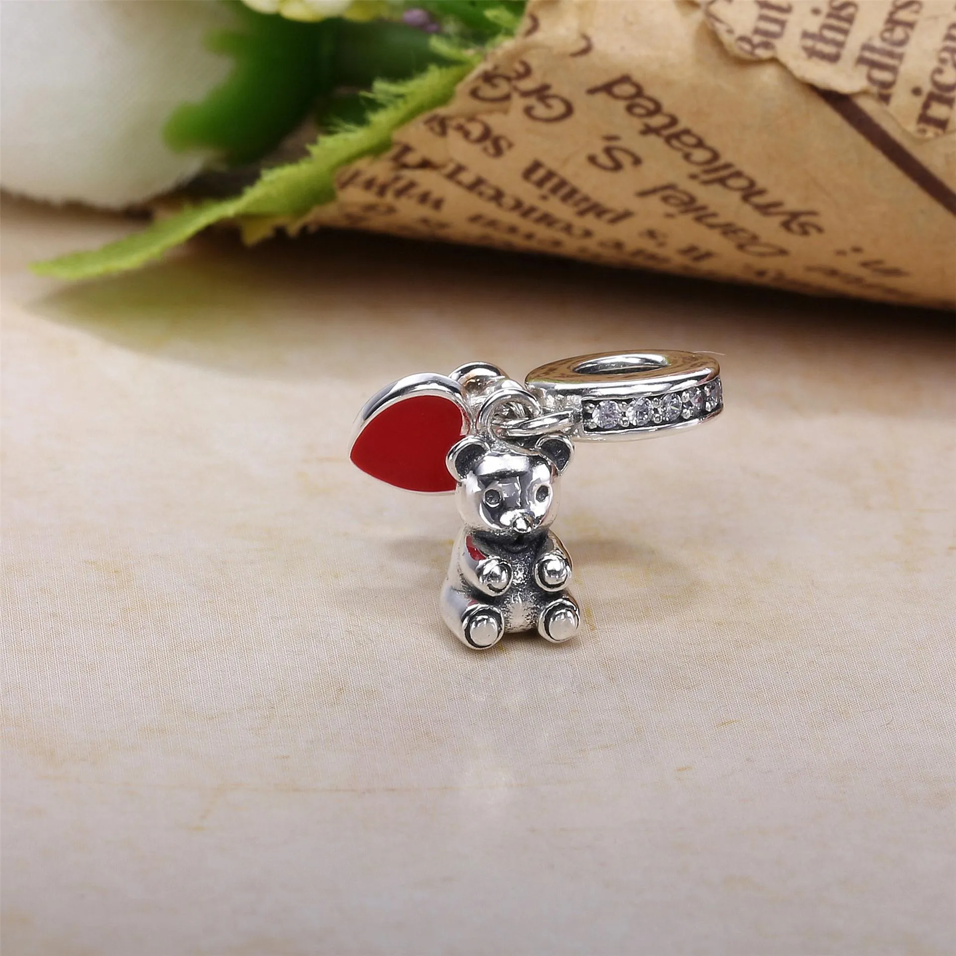 Pandora Baby Teddybjørn Hengende Charm - 792100CZ