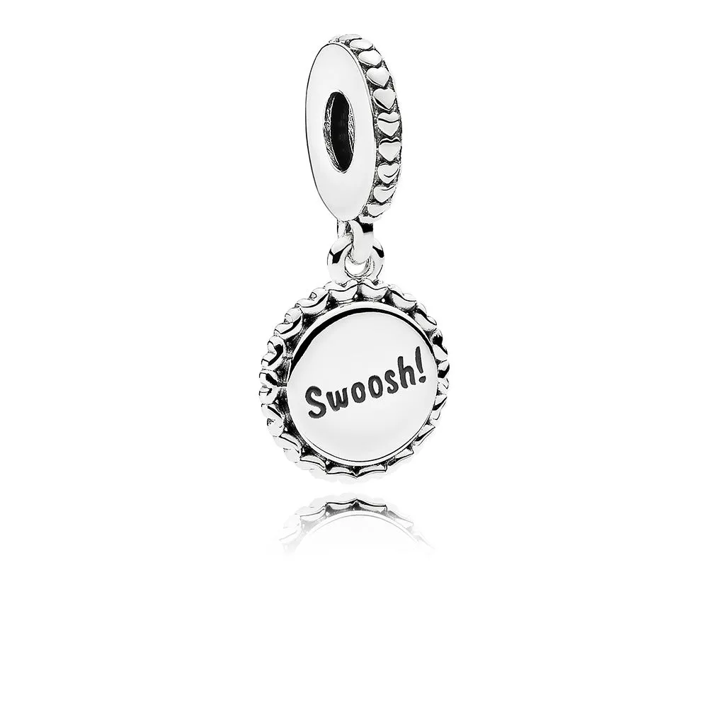 PANDORA Basketball Dingle Charm, Blandet emalje - ENG792018_18