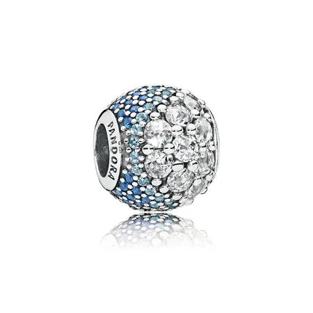 Pandora Blue Enchanted Pavé Charm - 797032NABMX