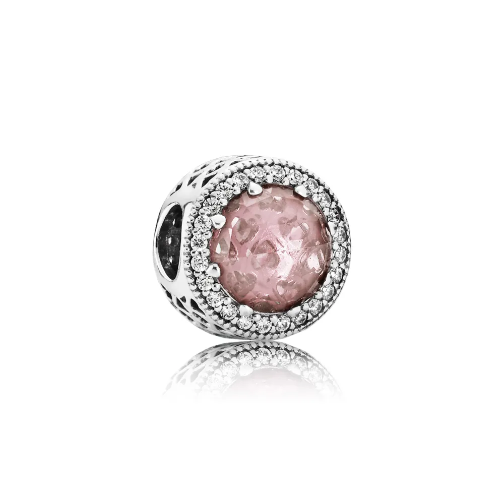 Pandora Blush Pink Radiant Hearts Charm - 791725NBP