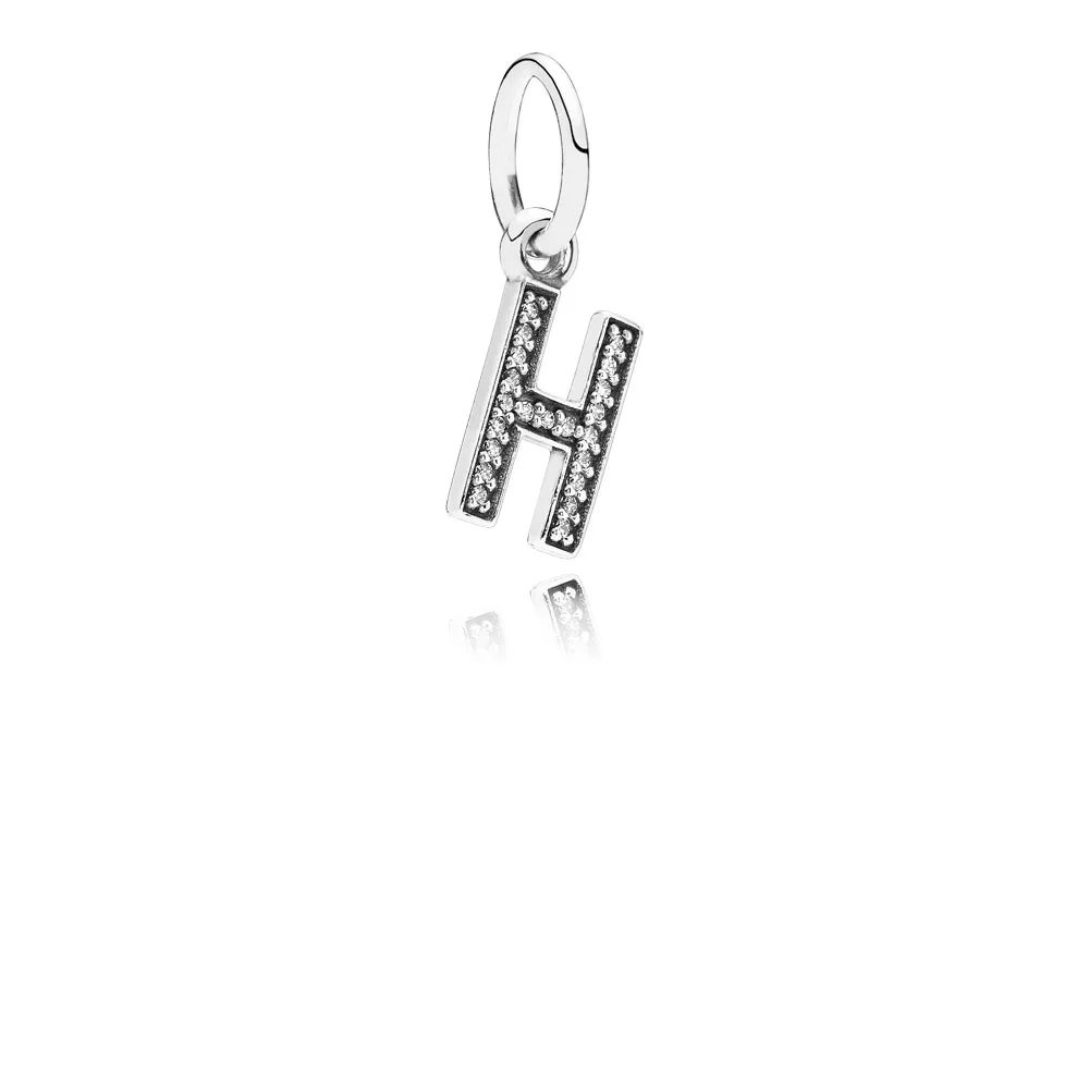 PANDORA Letter H Dangle Charm - 791320CZ