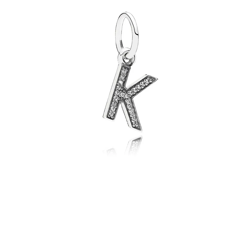 Pandora Bokstaven K, hengende charm - 791323CZ