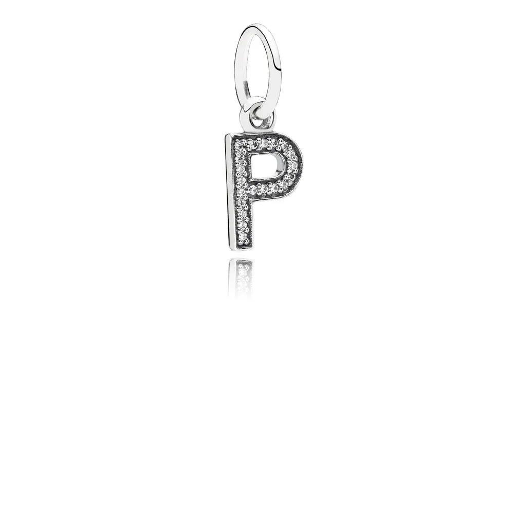 Pandora Bokstaven P, hengende charm - 791328CZ