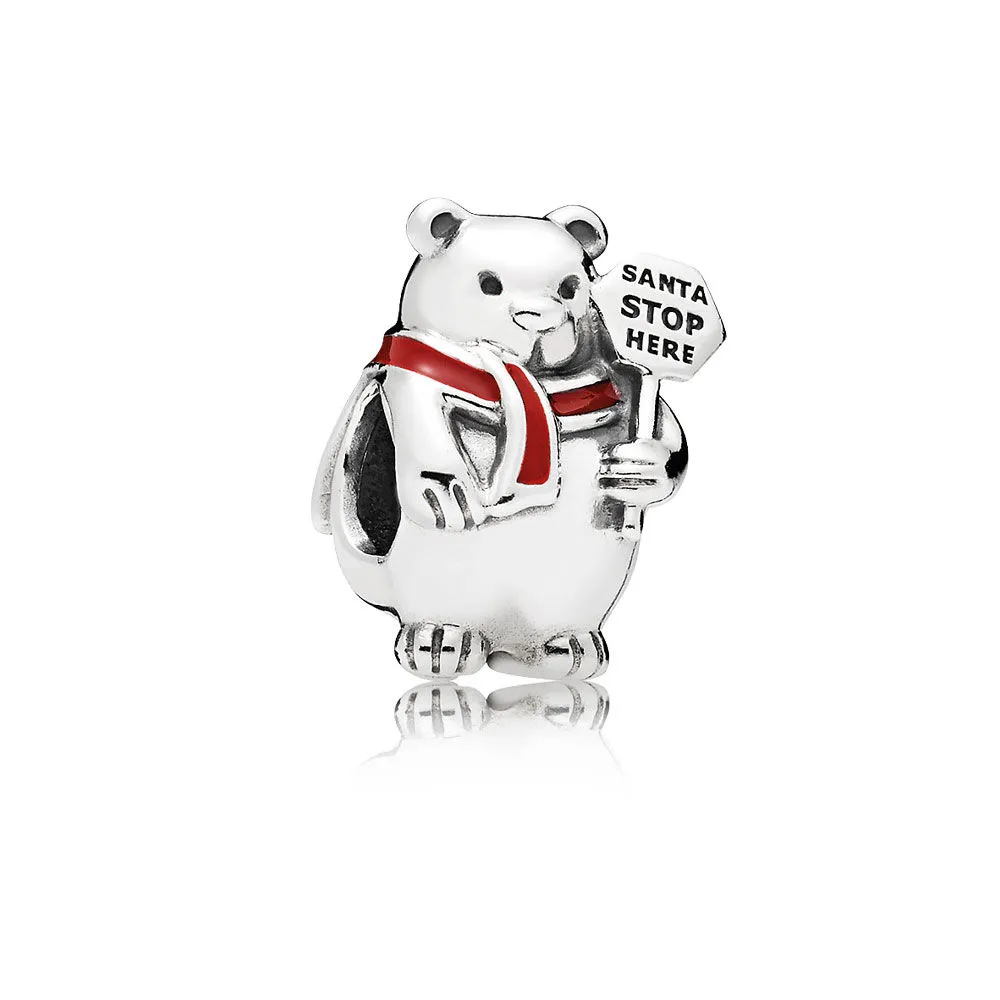 Pandora Christmas Polar Bear Charm - 796466EN39