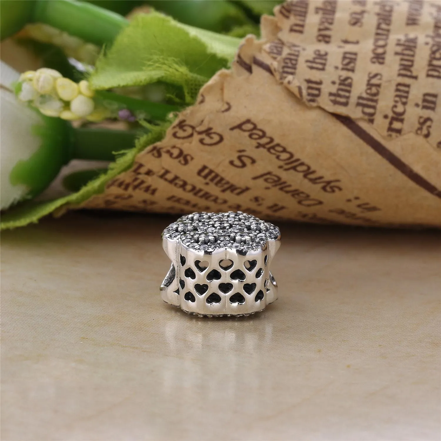 PANDORA Crystalized Floral Charm, Clear CZ - 791998CZ