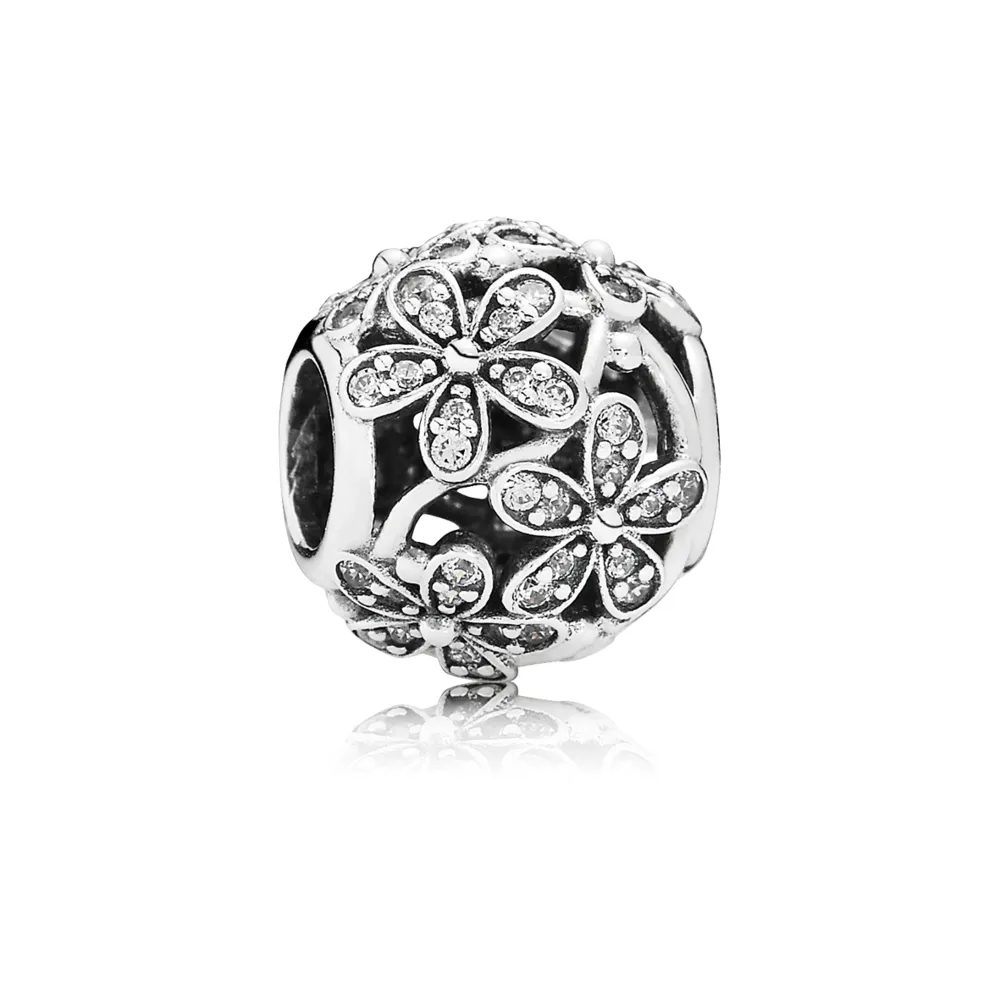 pandora dazzling daisy meadow charm 791492cz