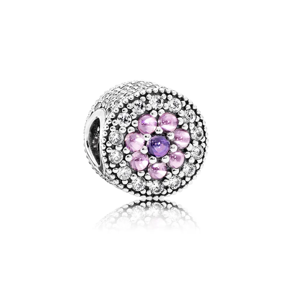 PANDORA Dazzling Floral Charm - 791820pczmx