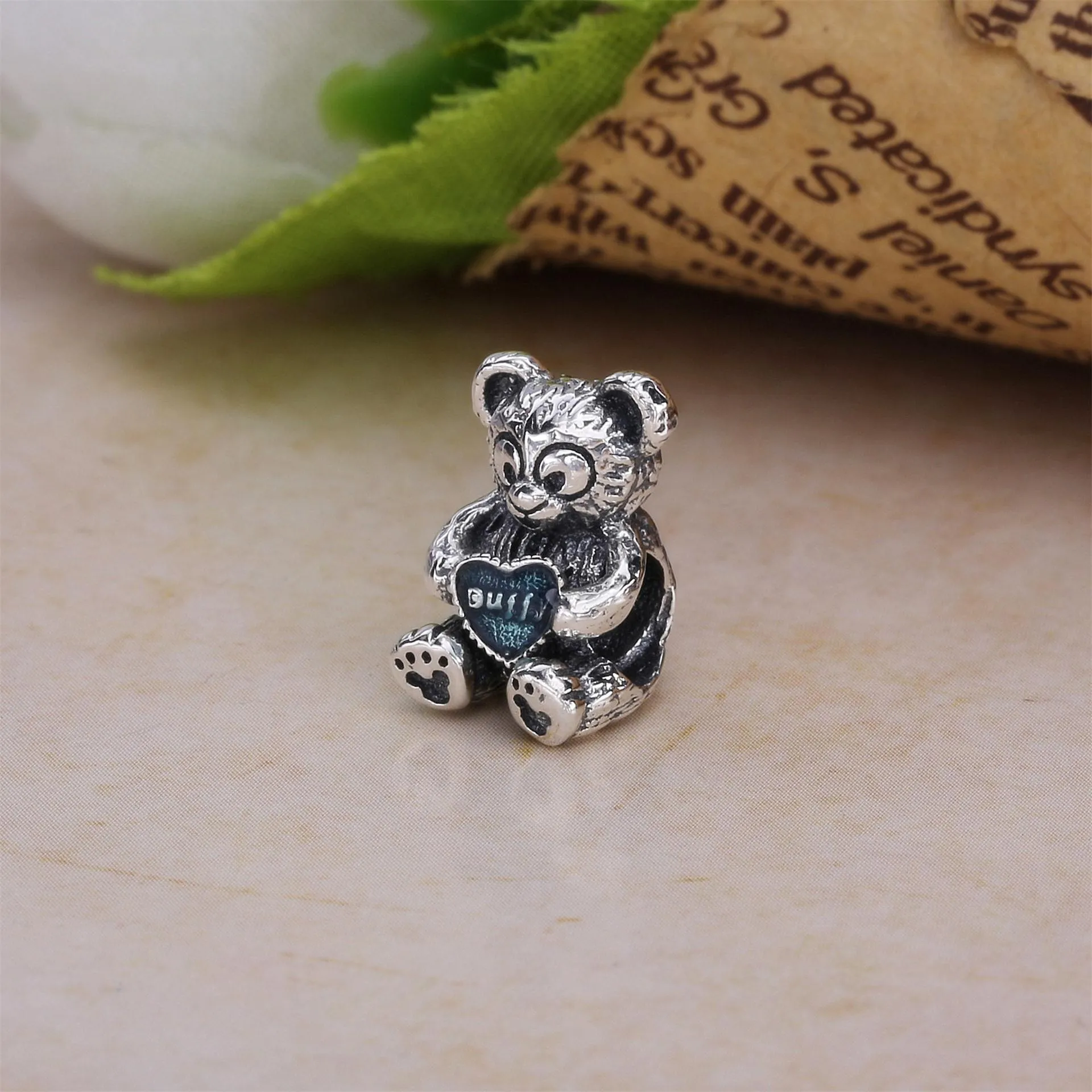 Pandora Disney Duffy silver charm with blue enamel - 792129EN128