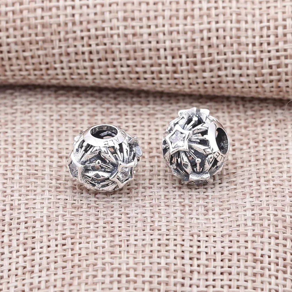 Pandora Disney Frozen snowflake openwork silver charm with cubic zirconia - 791563CZ