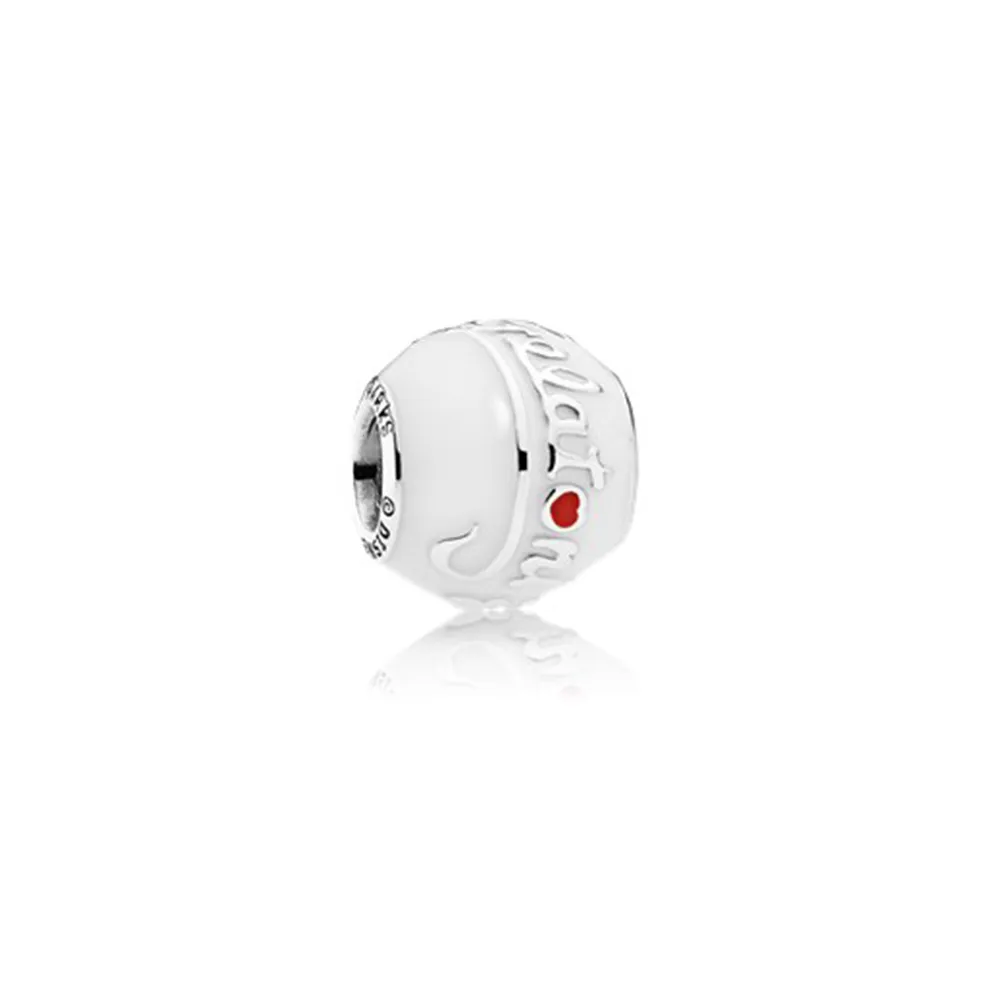 Pandora Disney Gelatoni silver charm with white, black, red, green, pink and mint enamel - 792131ENMX