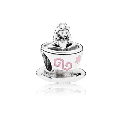 PANDORA Disney Parks Alice in Wonderland tekopp sjarm - 792126enmx