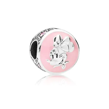 pandora disney vintage minnie clip bubblegum rosa emalje rosa cz 797170en96