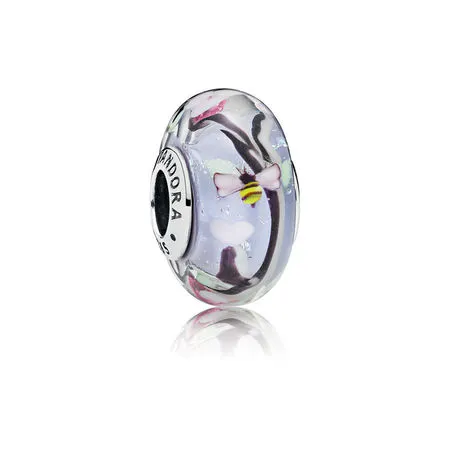 pandora enchanted garden glass charm 797014