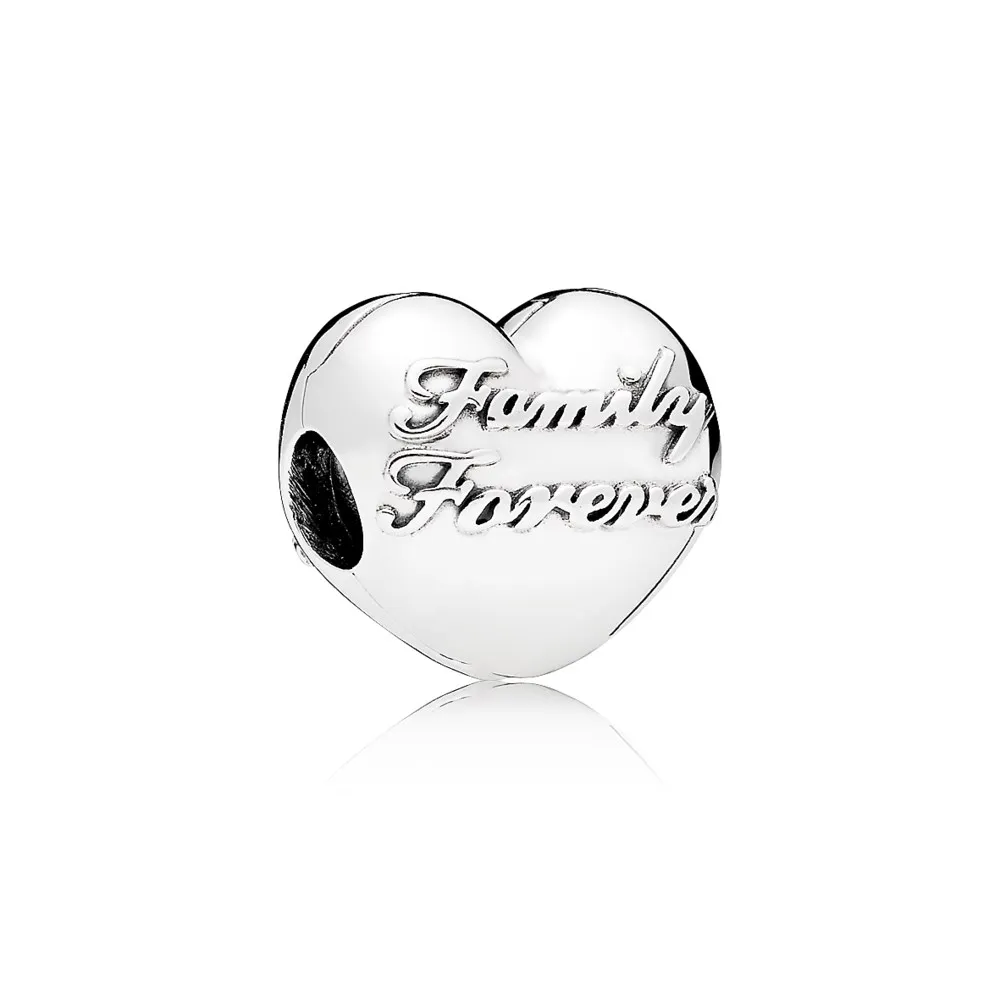 pandora family forever silver heart clip 796204