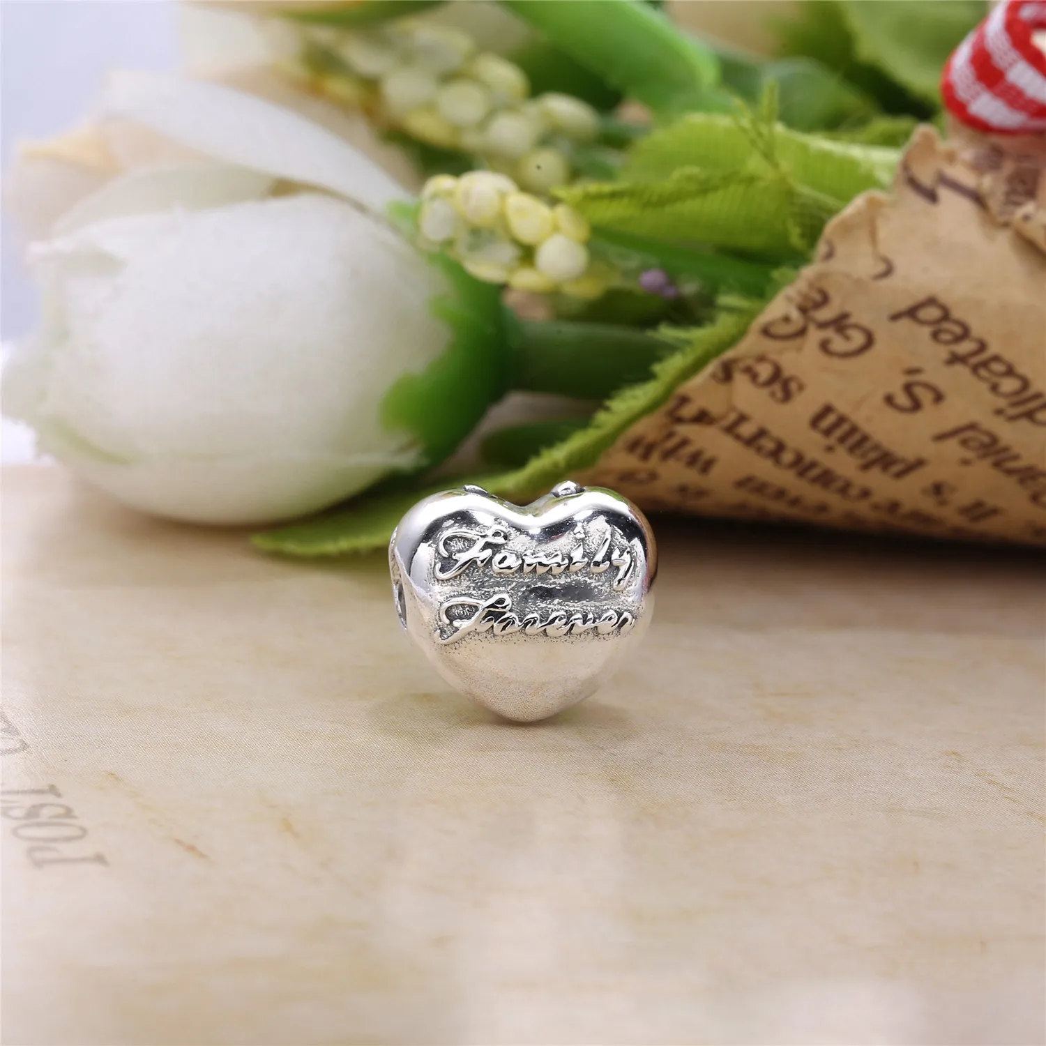 Pandora Family Forever silver heart clip - 796204