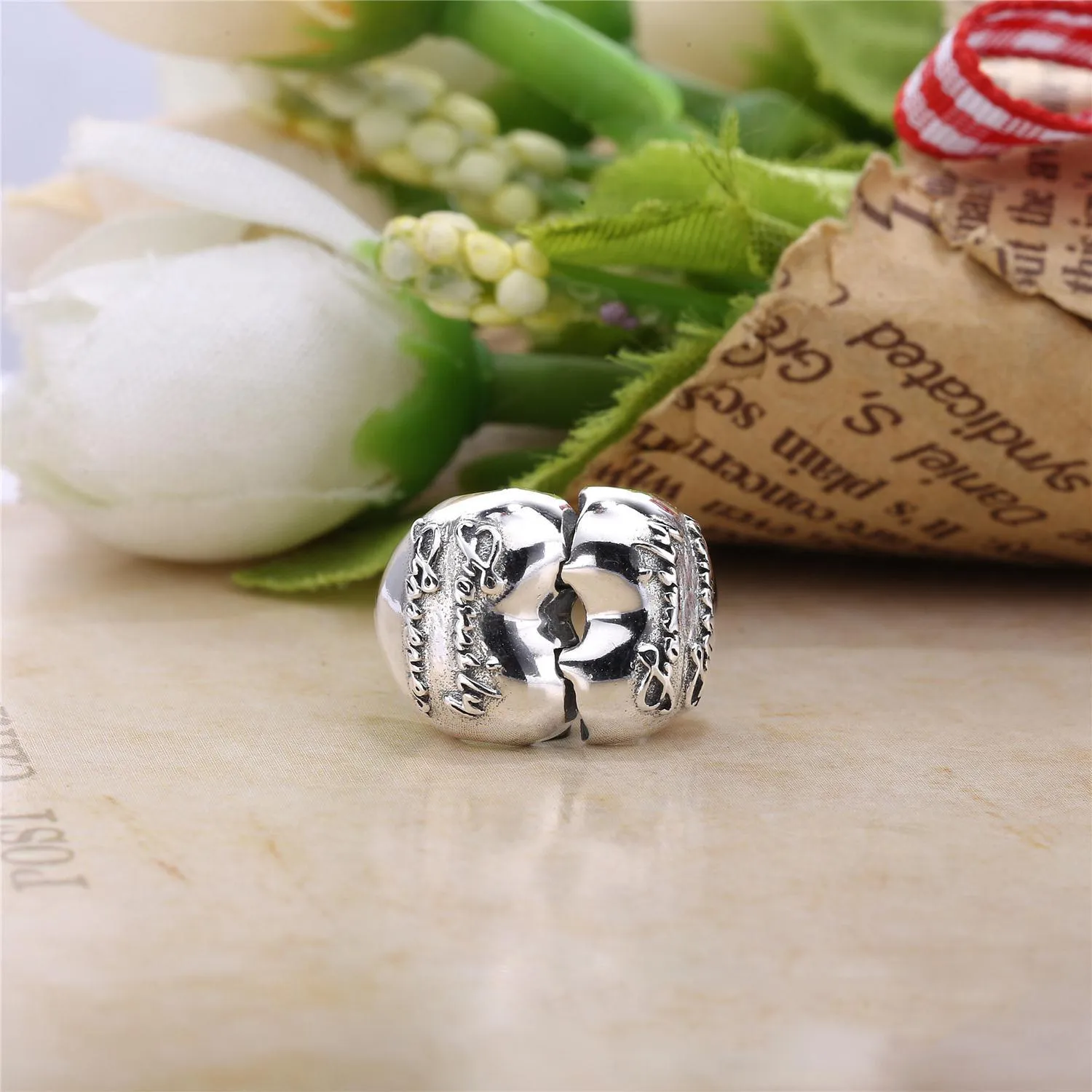 Pandora Family Forever silver heart clip - 796204