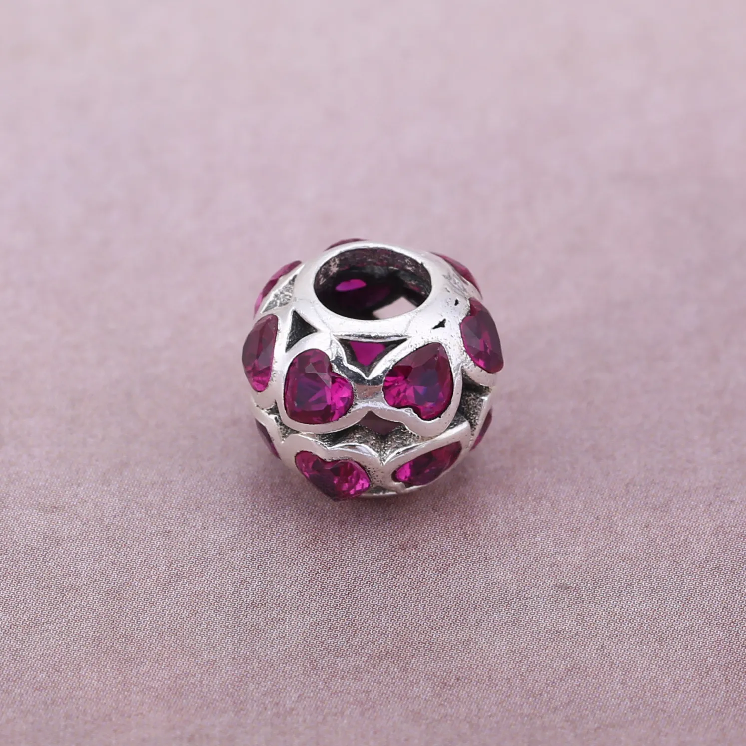 Pandora Fancy Pink Love Bonds Openwork Charm - 791250CZS