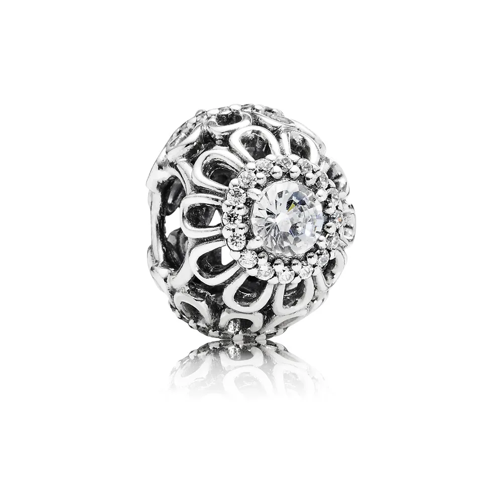 Pandora Floral Brilliance Openwork Charm - 791260CZ