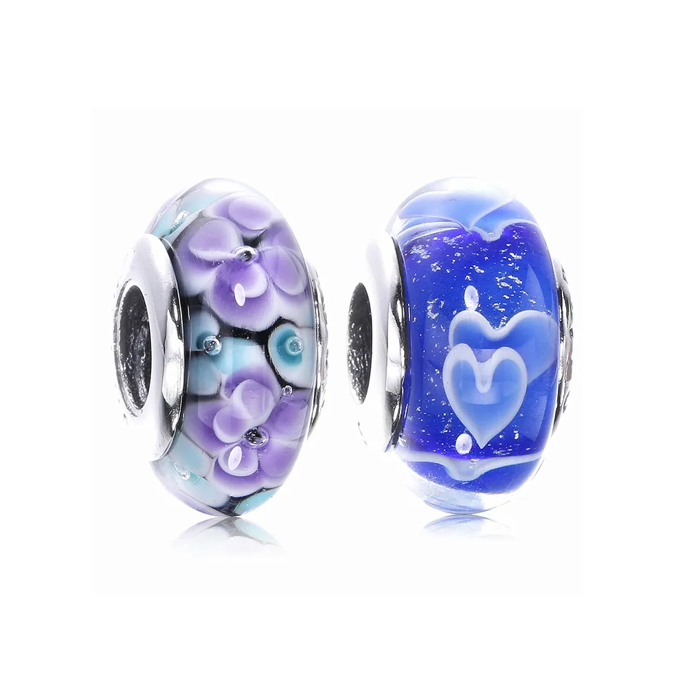 pandora flower glass murano charm pl00053 1