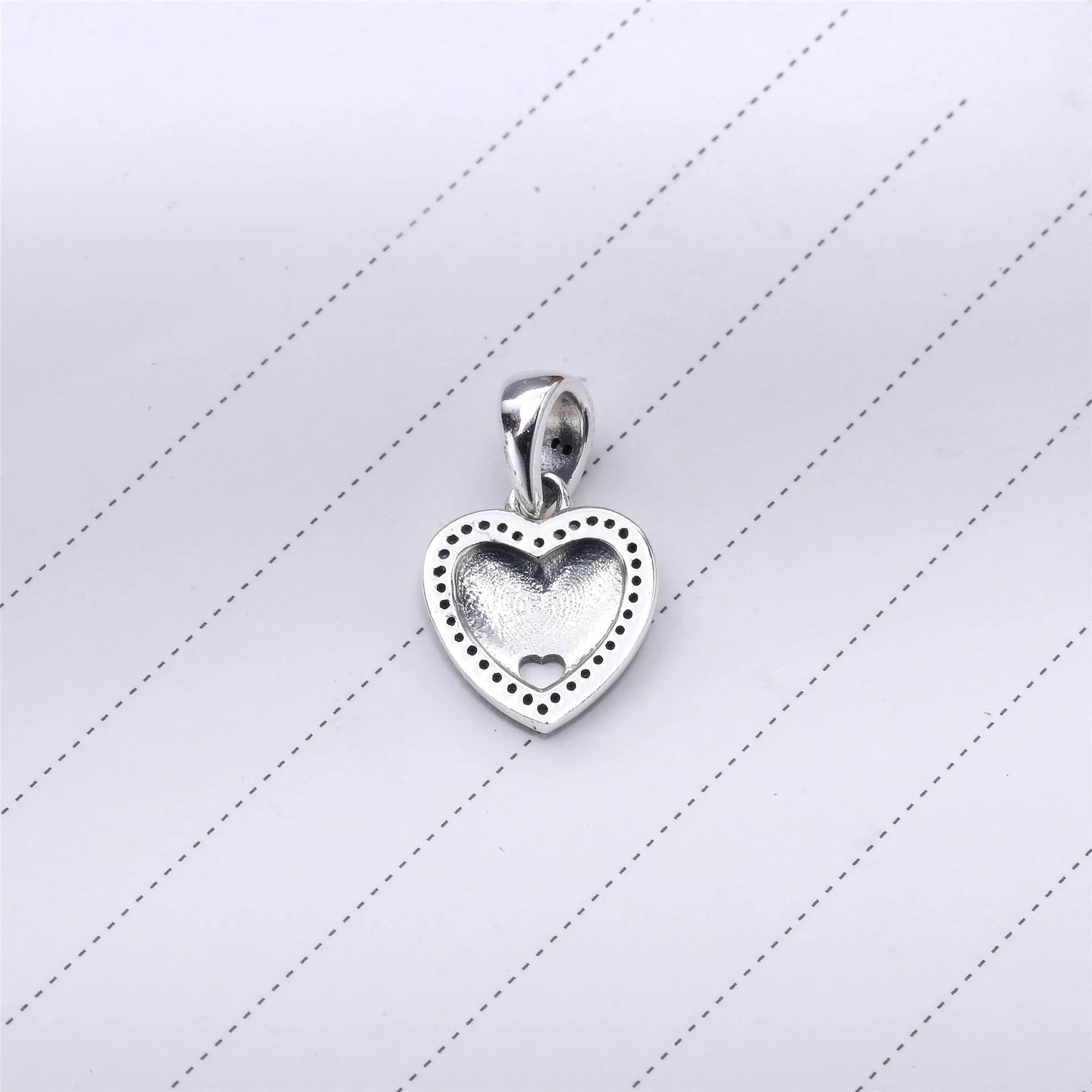 Pandora Friend of my heart delt sølv dingle med klare cubic zirconia - 792147CZ