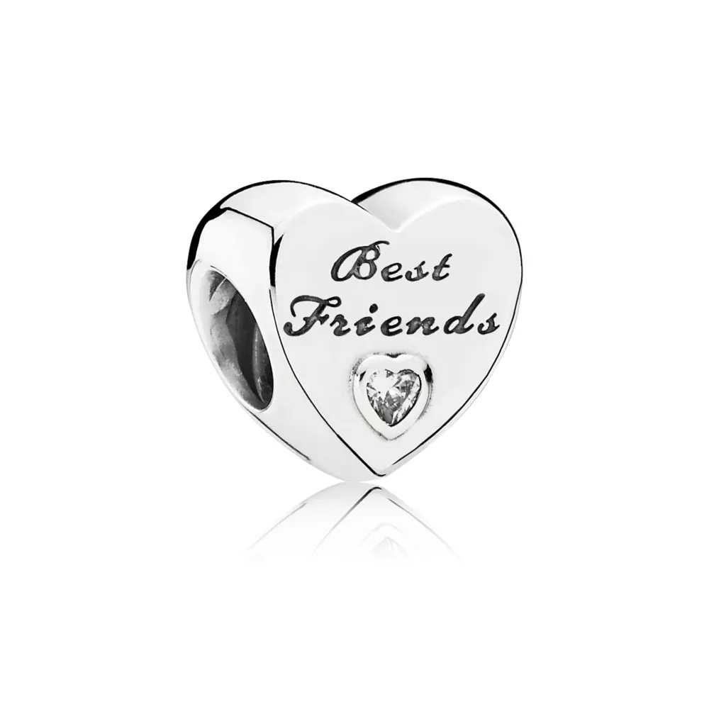 Pandora Friendship Heart Charm - 791727CZ