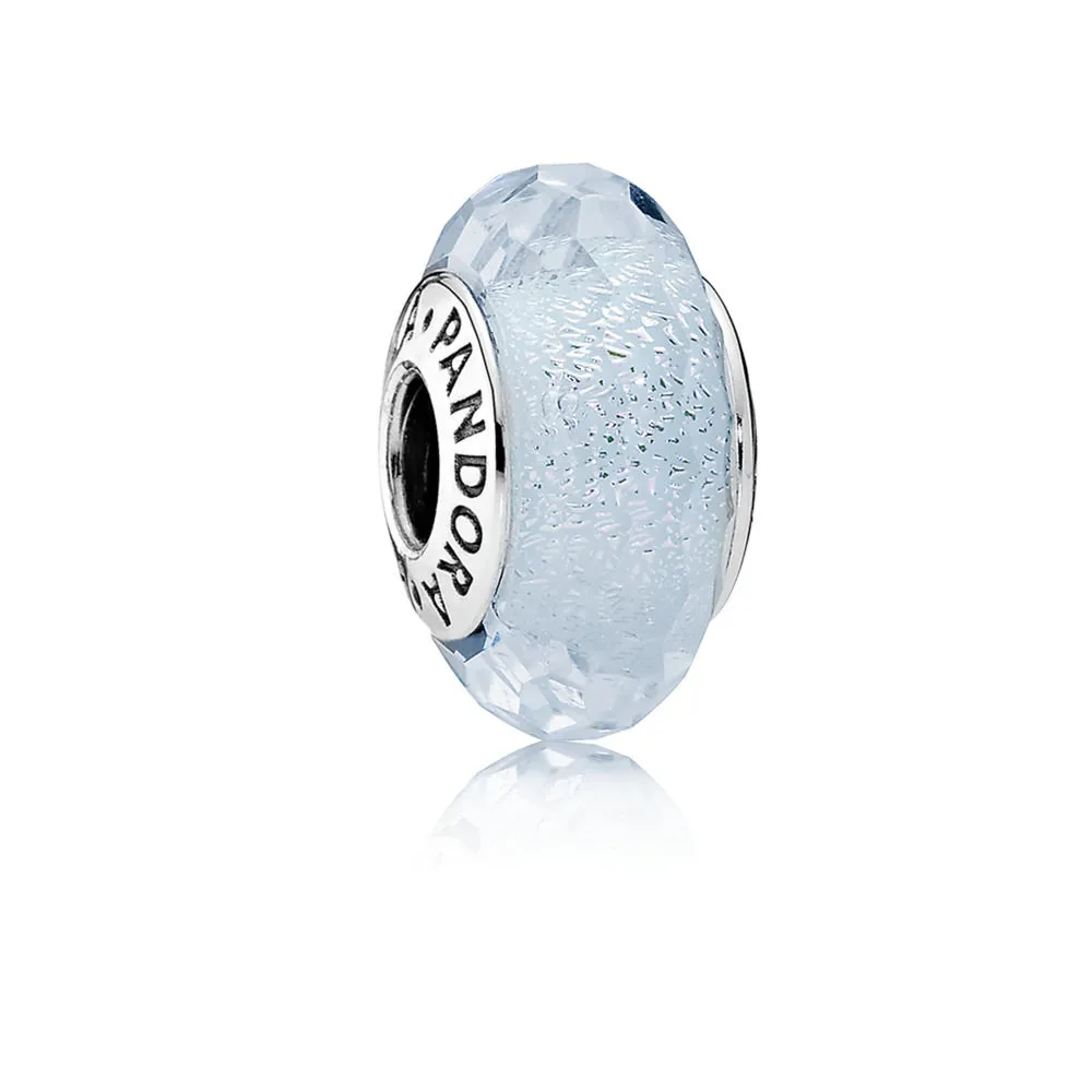 Pandora Frosty Mint Shimmer Glass Charm - 791656