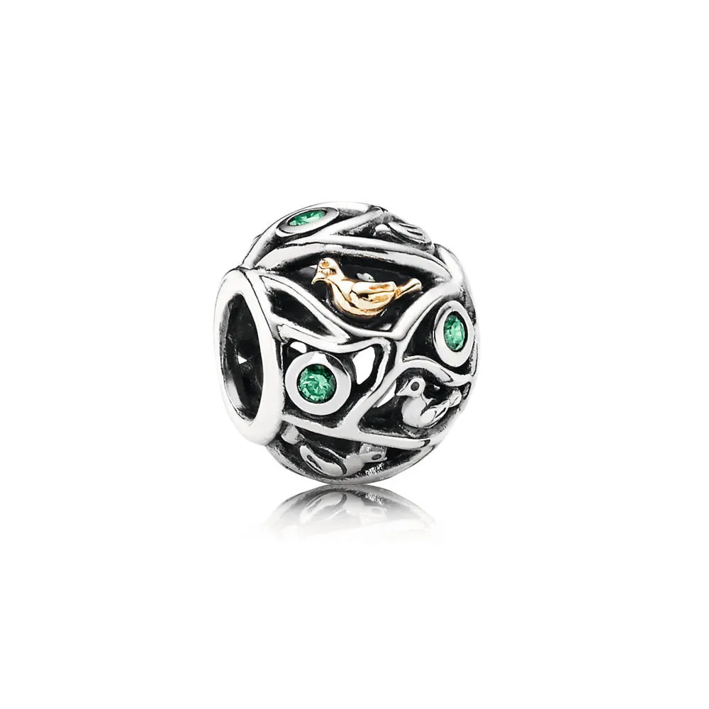 Pandora Fugler og grener, charm - 791213CZN