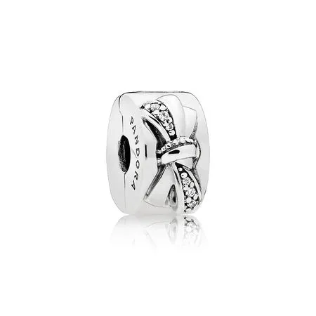 Pandora Funklende Sløyfe Klemmecharm - 797304CZ