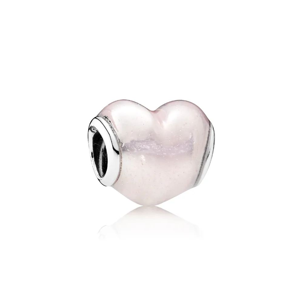 pandora glittering heart charm 791886en113