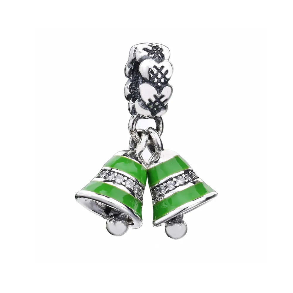 PANDORA Green Bells Pendant Charm - 791230A