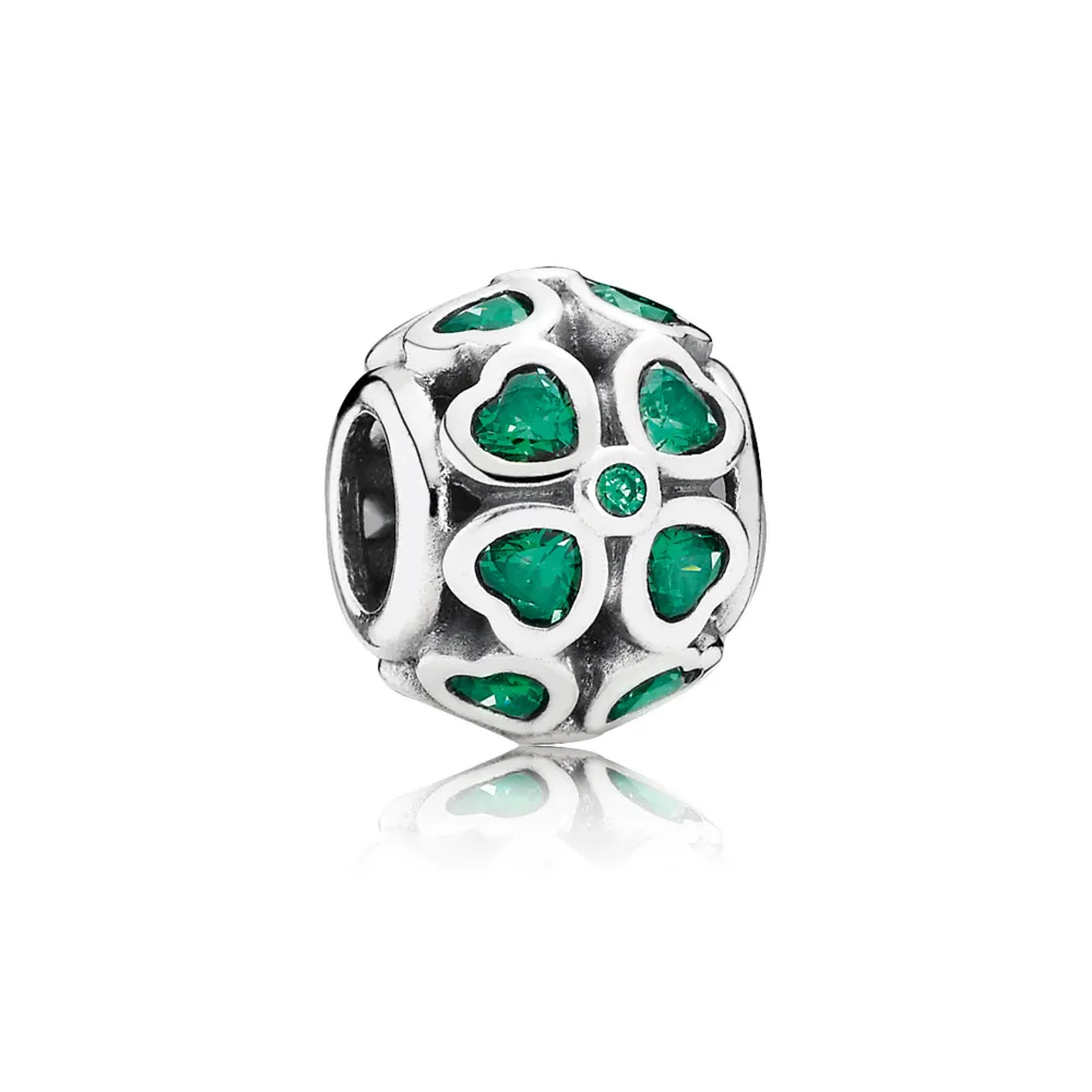 Pandora Grønn kløver, charm - 791496CZN