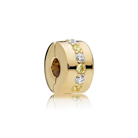 Shining Path Clip, PANDORA Shine™ Yellow Clear CZ - 767051CSY