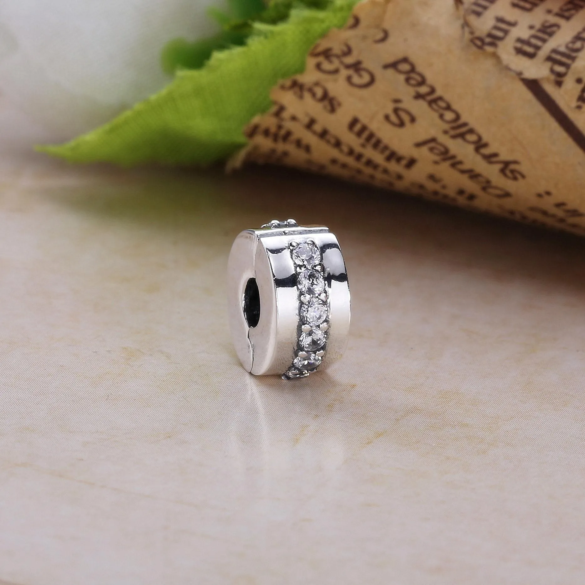 Pandora Gul Funklende Rad Klemmecharm - 767051CSY