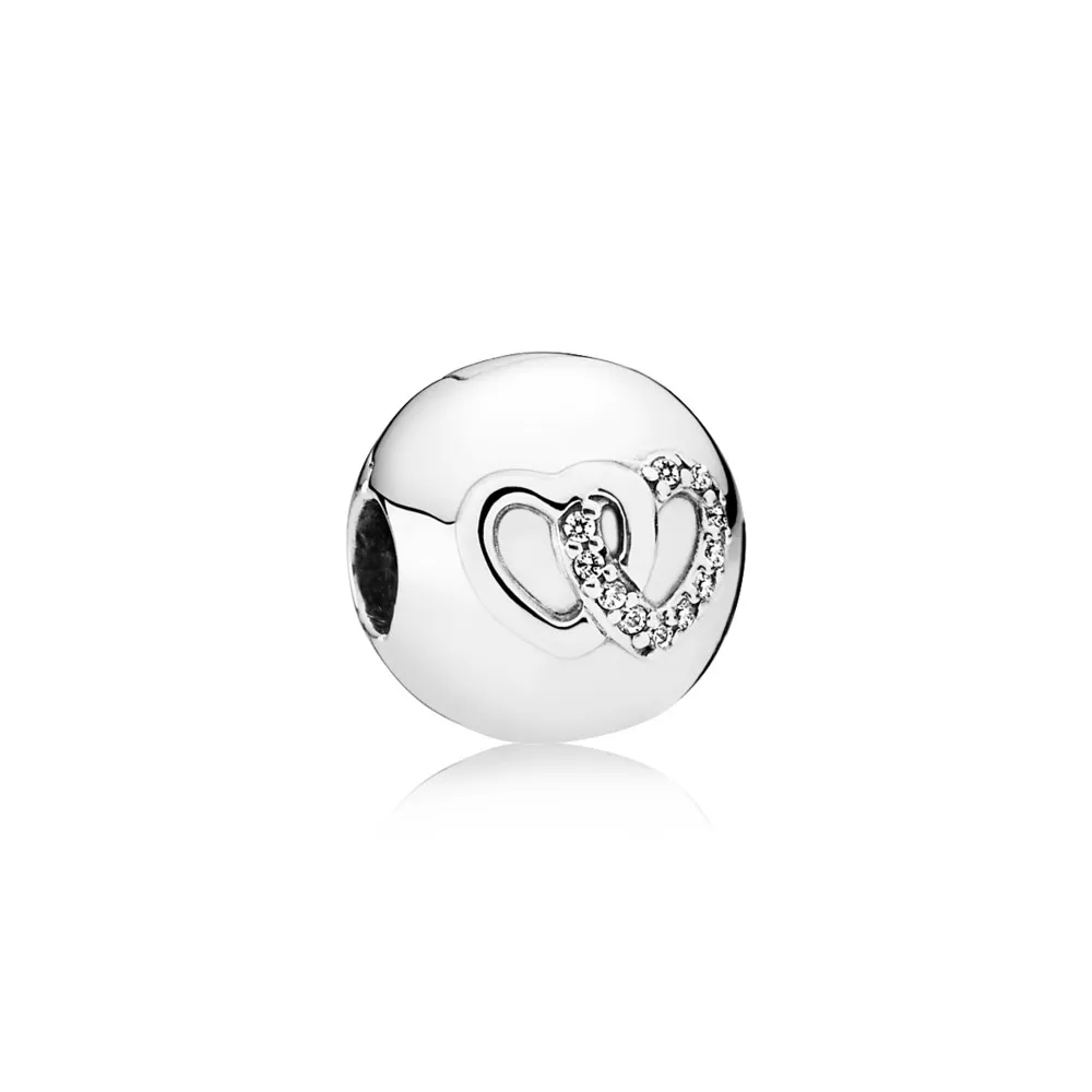 PANDORA Heart Bond, klar CZ Clip - 792150cz