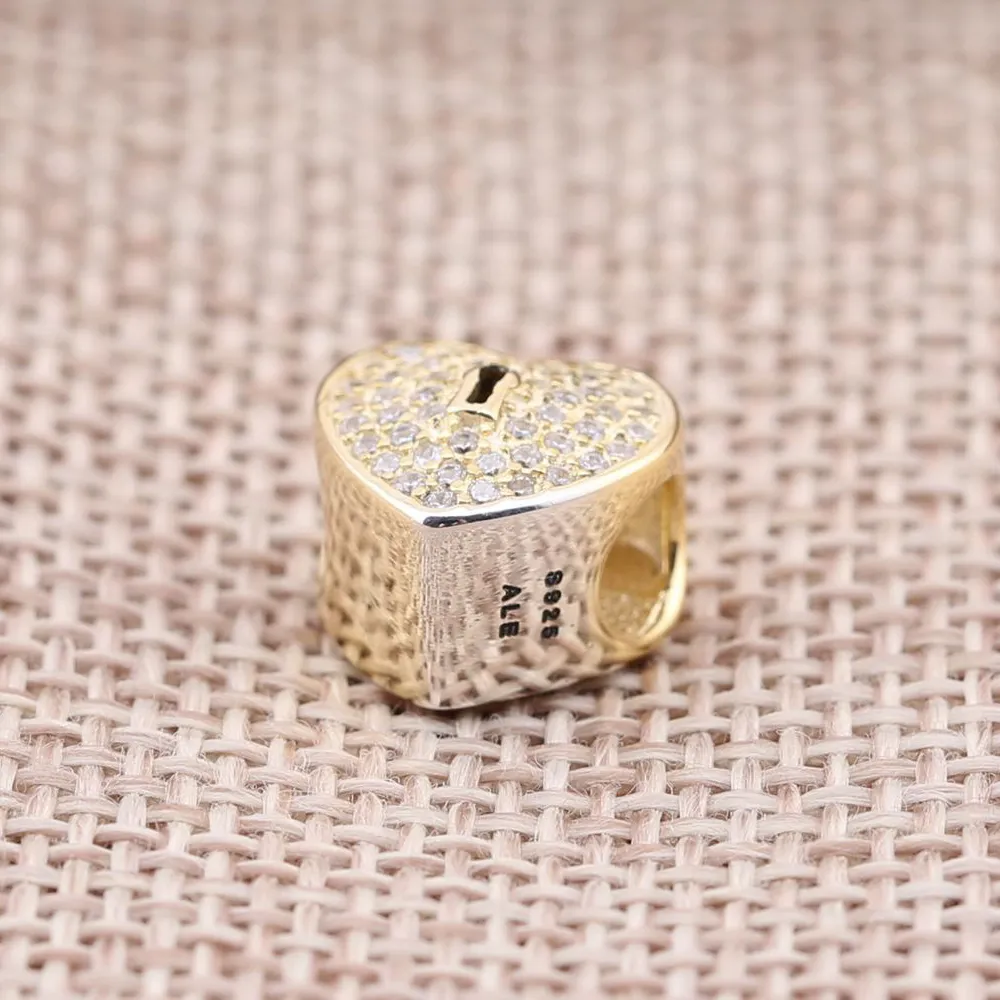 Pandora Heart Lock Charm - 750833CZ