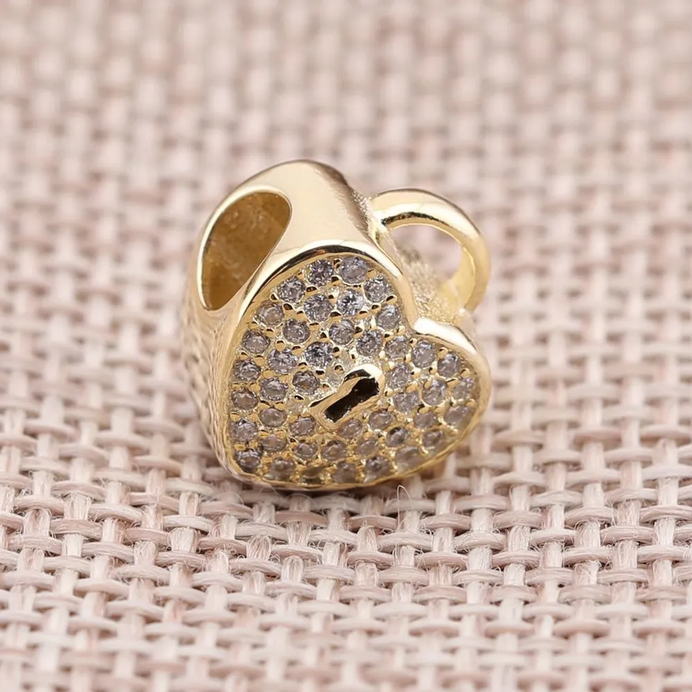 Pandora Heart Lock Charm - 750833CZ