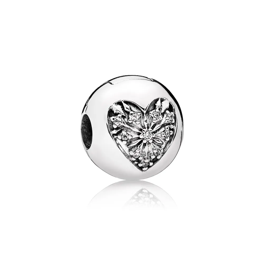 PANDORA Heart of Winter Clip, klar CZ - 796388CZ