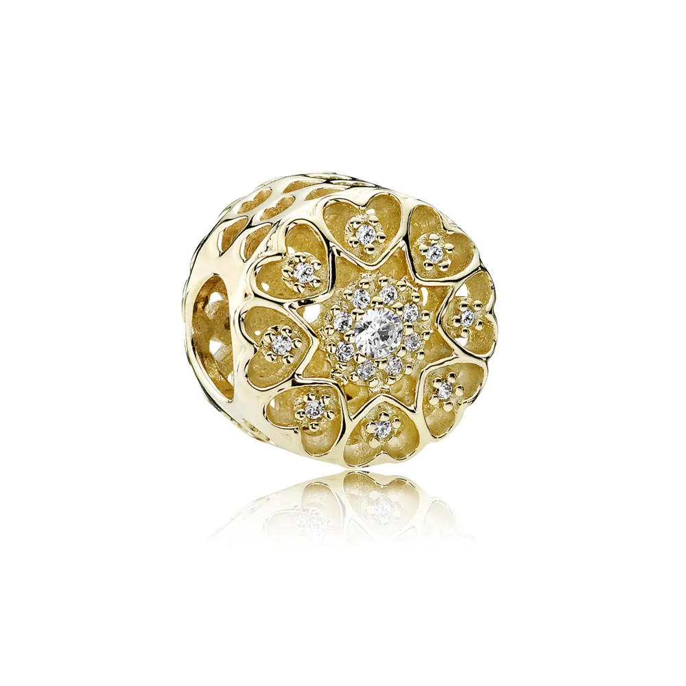 pandora hearts of gold charm 750841cz