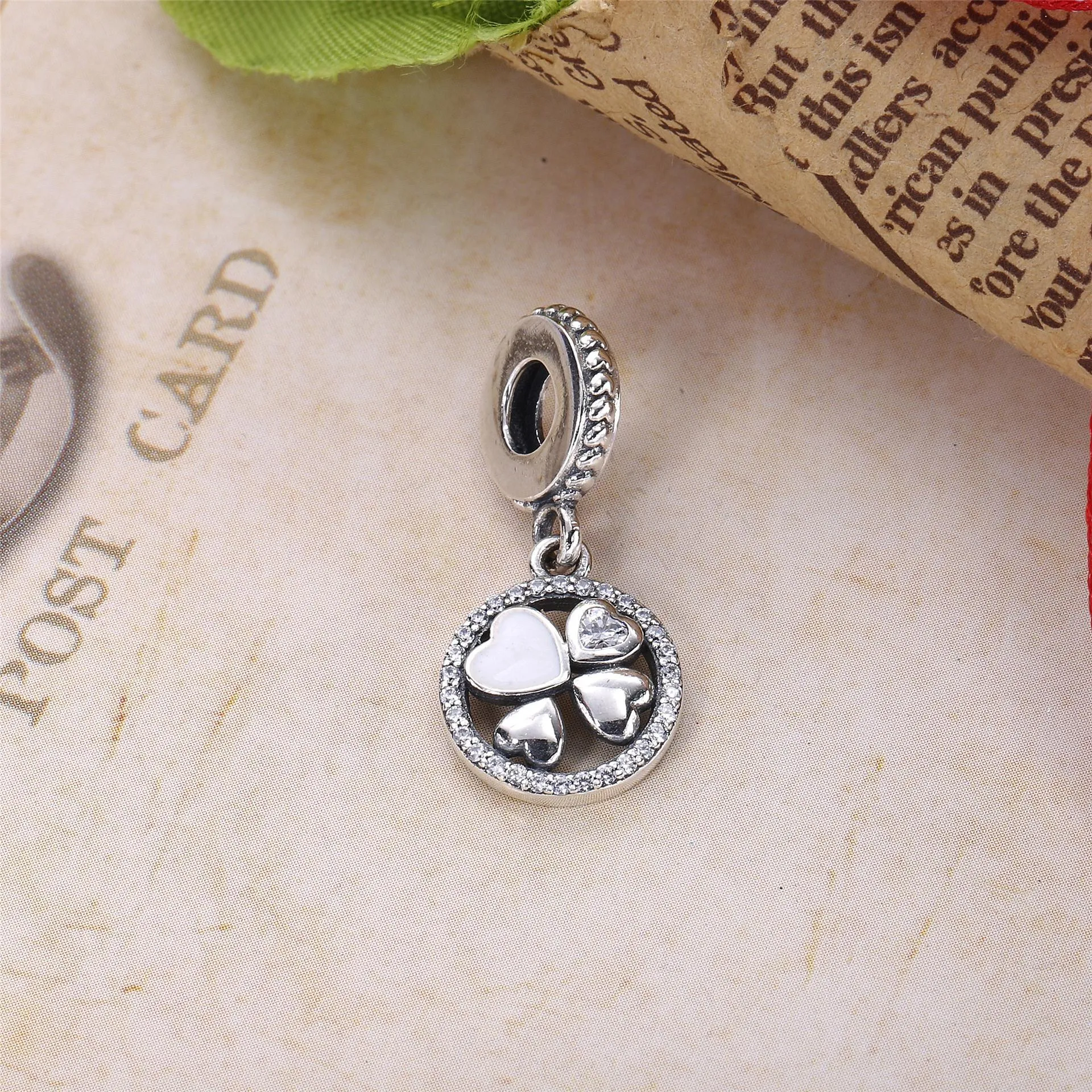 PANDORA Hearts of Love Pendant Charm - 792104CZ