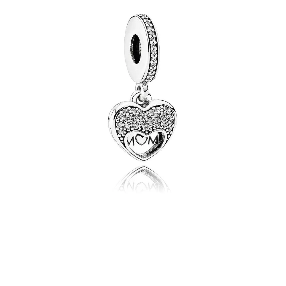 PANDORA I Love My Mom Dangle Charm - B800517